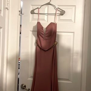 Lavender Prom Dress Long and Sleeveless
